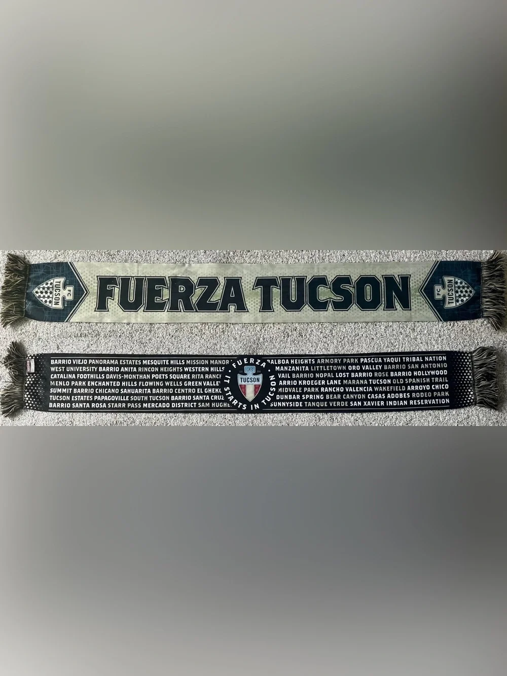 FC Tucson Fuerza Tucson Neighborhoods Soccer Scarf